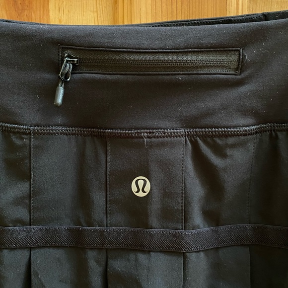 lululemon athletica pace setter Black Ruffle Mini Skirt/Skort 6tall - Picture 4 of 8